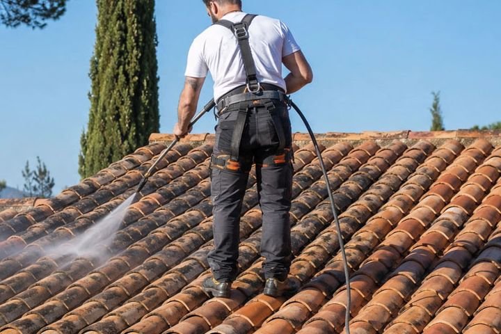 Démoussage et nettoyage de toiture dans le 04